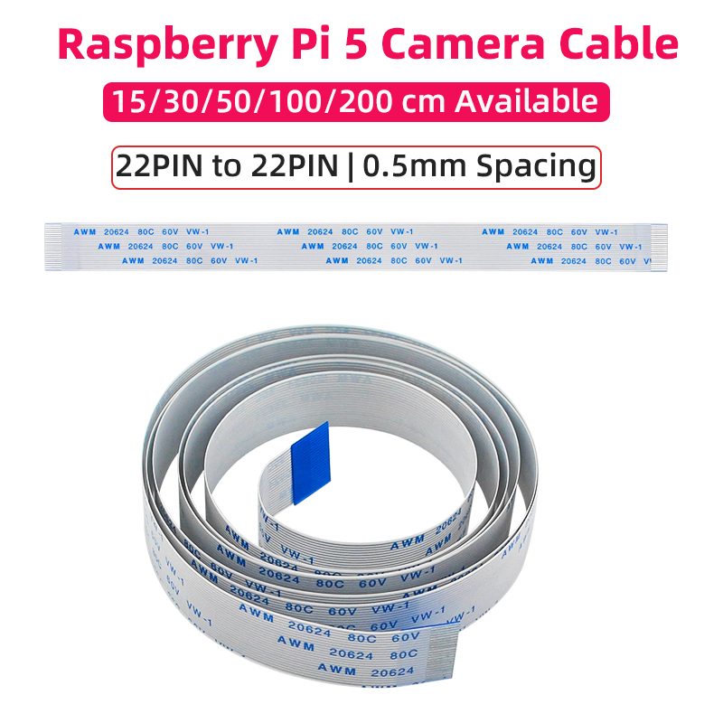 Pi Zero - Raspberry Pi 5 สายกล้อง 22 Pin
