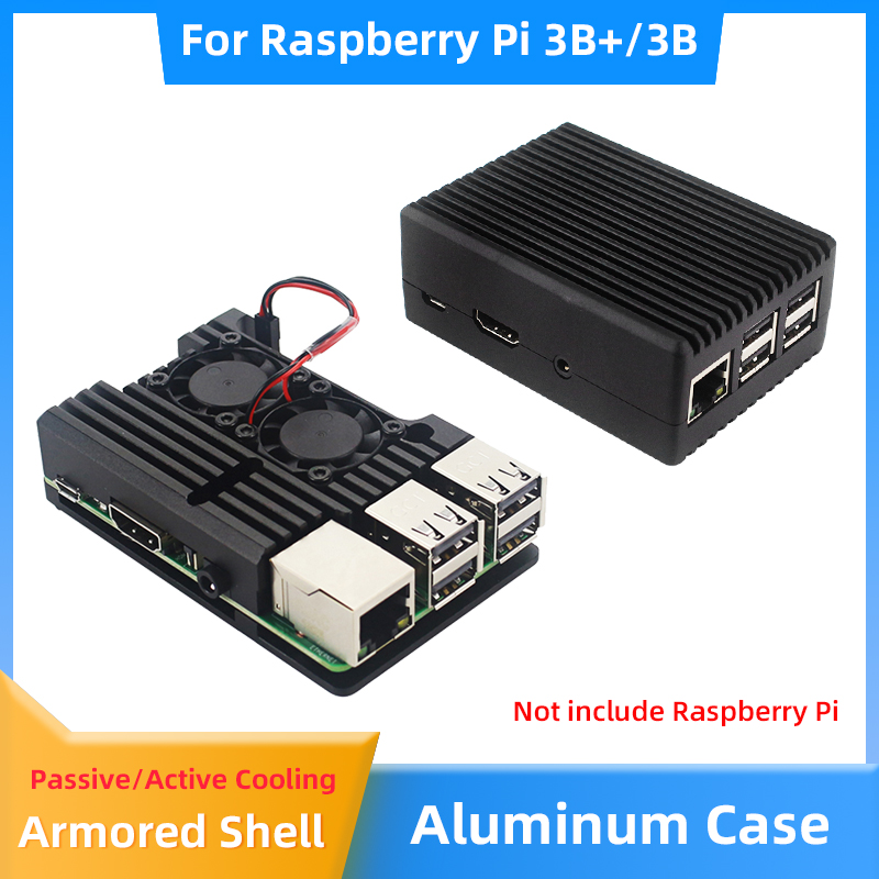 Pi Cooler - Raspberry Pi 3B + 3B อลูมิเนียม