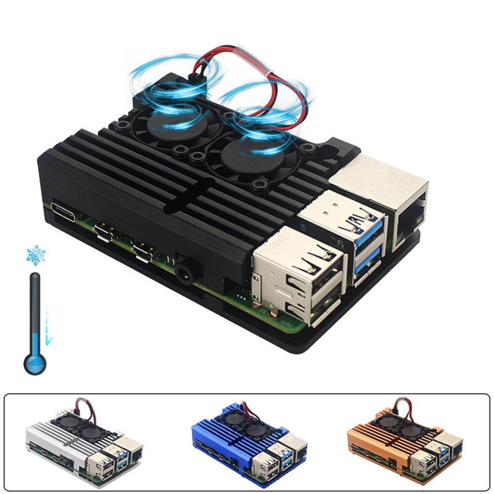 สำหรับราสเบอร์รี่พาย 4 รุ่น B  - Pi 4 Case บทวิจารณ์และราคา
