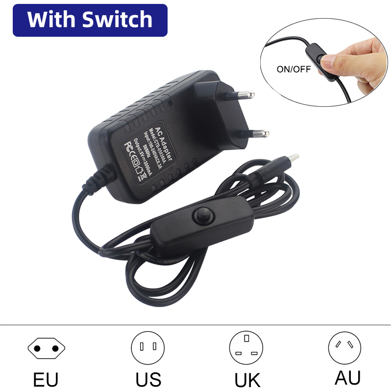 5V 3A Raspberry Pi 4 แหล่งจ่าย - Pi Power Supply บทวิจารณ์และราคา