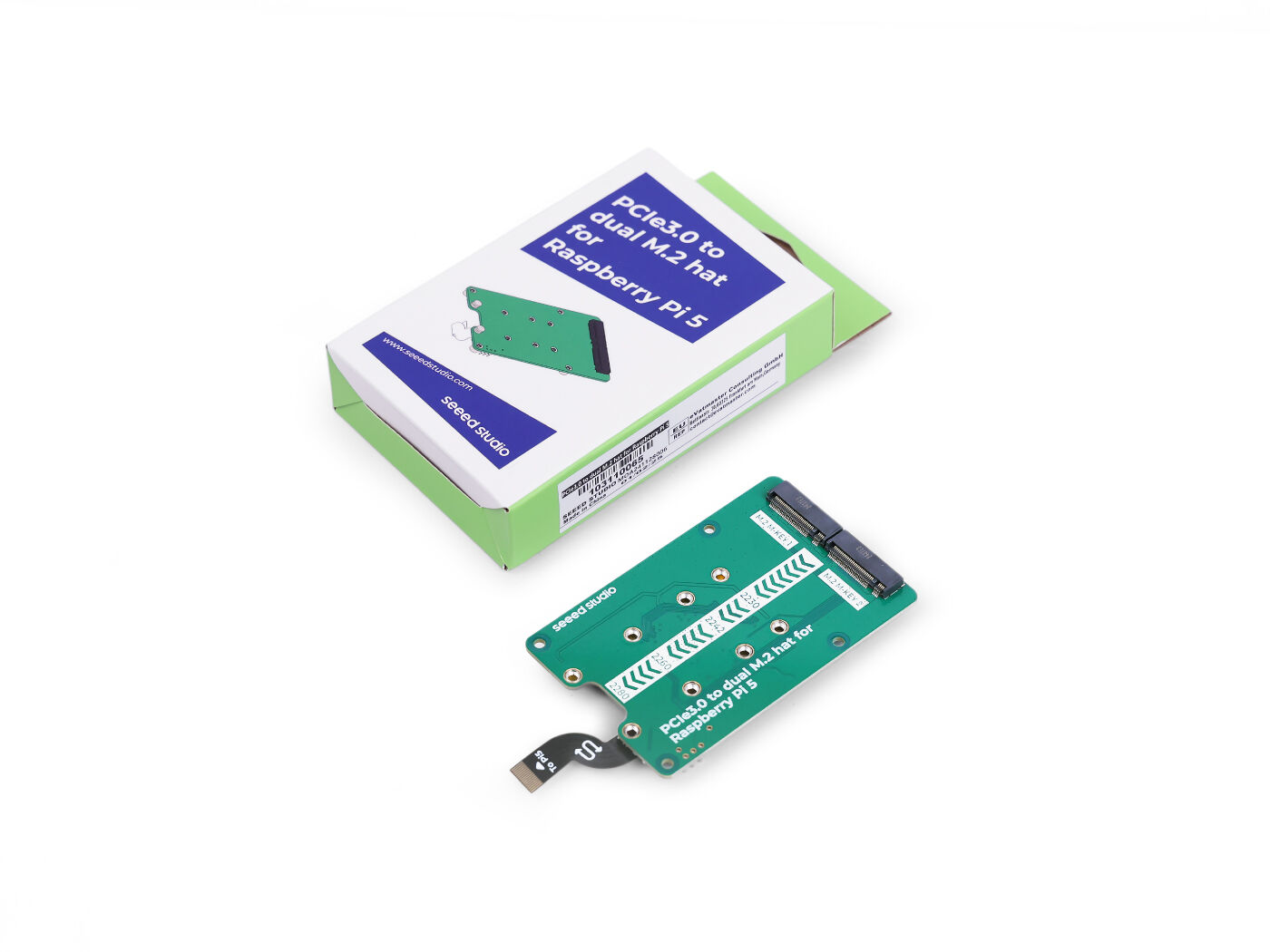 PCIe3.0 เปลี่ยนเป็นหมวก M.2 คู - Pi 5 Case บทวิจารณ์และราคา
