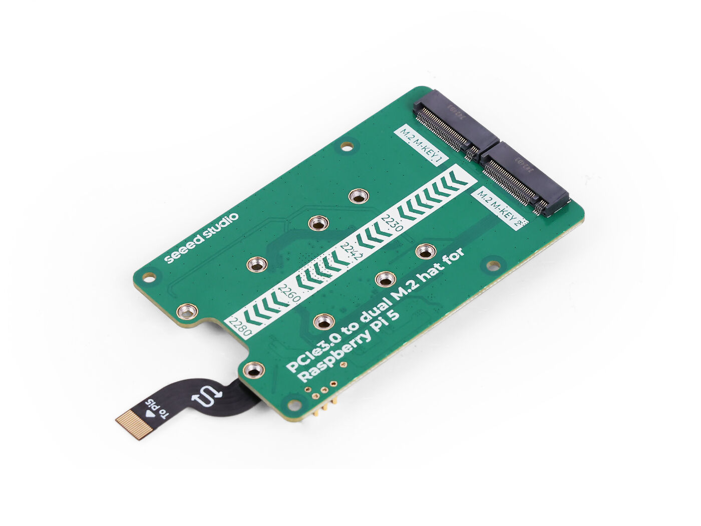 PCIe3.0 เปลี่ยนเป็นหมวก M.2 คู - Pi 5 Case บทวิจารณ์และราคา