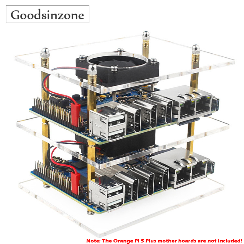 2 ชั้นชุดคลัสเตอร์สําหรับ Oran - Pi 4 Case บทวิจารณ์และราคา