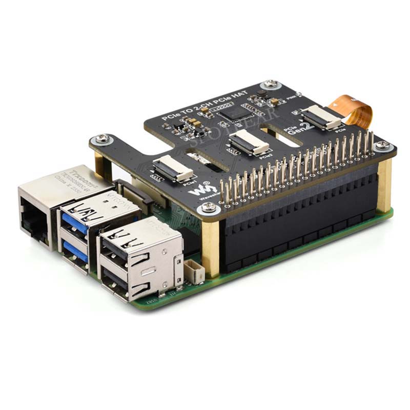 Raspberry Pi 5 PCIe ถึง 2-CH P - Pi 5 Case บทวิจารณ์และราคา
