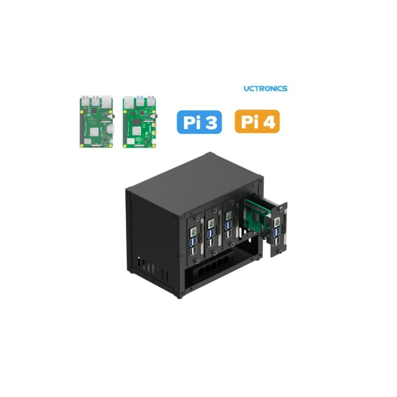 กล่องใส่ Raspberry Pi Cluster  - Pi 4 Case บทวิจารณ์และราคา